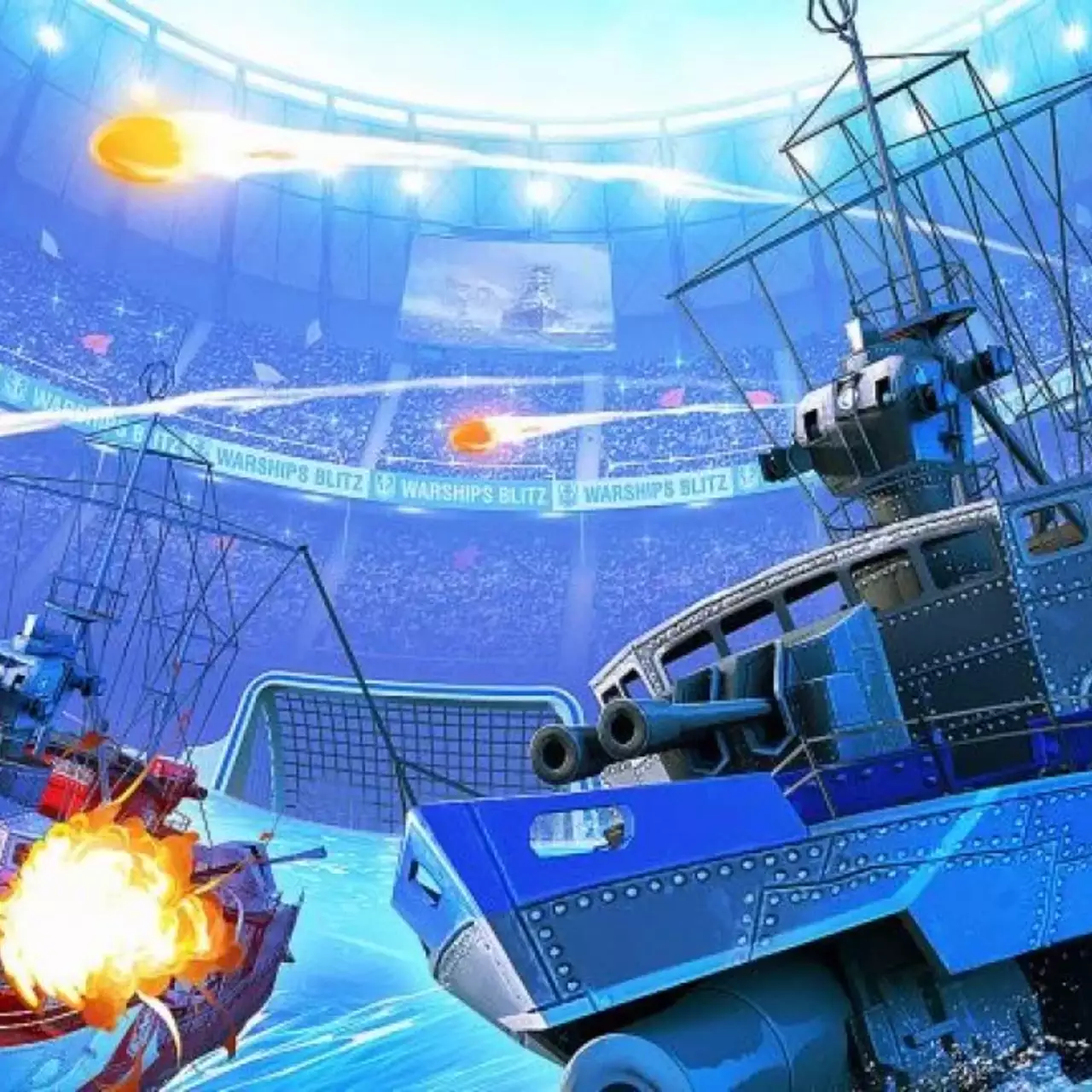 В трейлере World of Warships Blitz показали футбол на воде В трейлере World of Warships Blitz показали футбол на воде