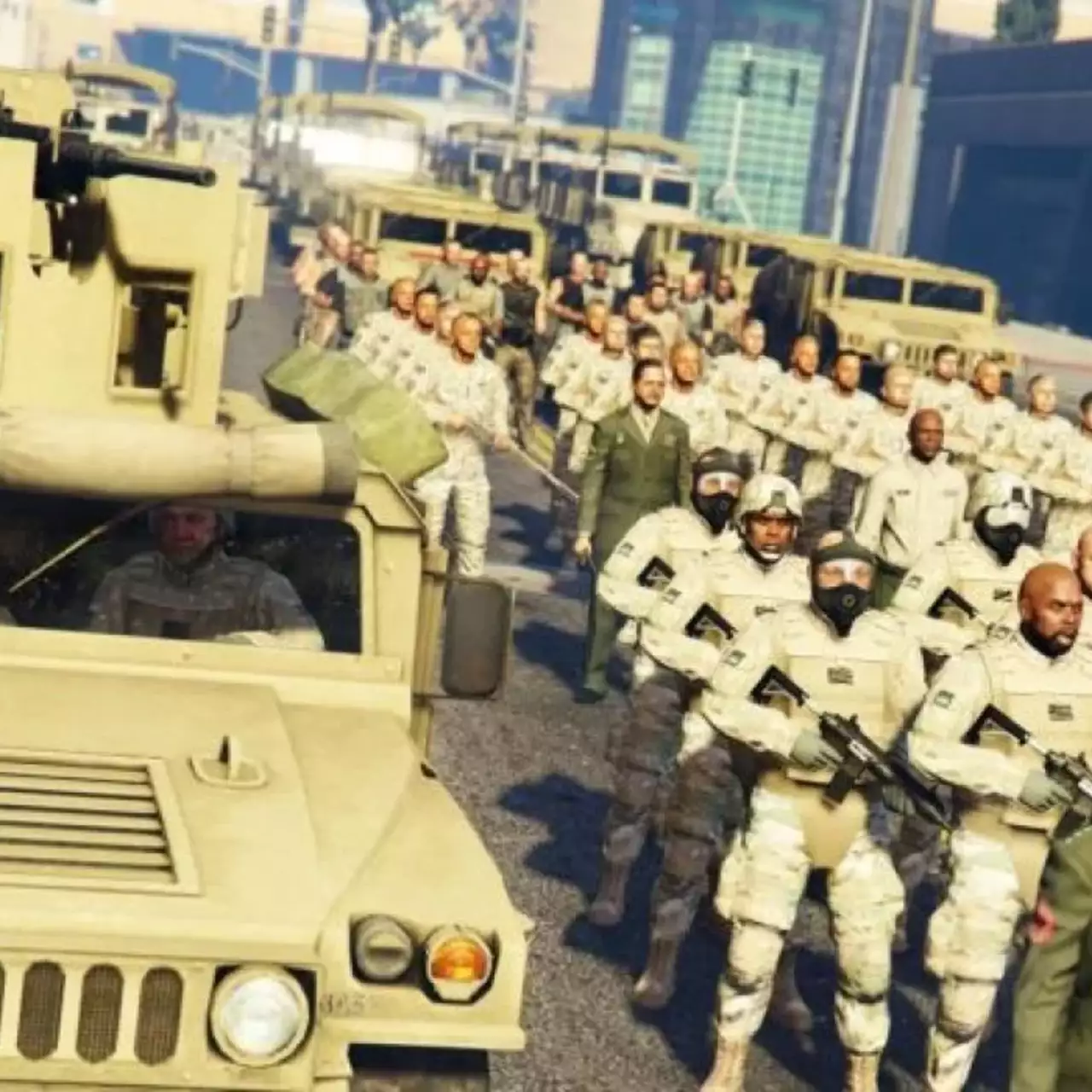 В GTA 5 добавили военные сражения 20 на 20 на танках и режим выживания (мод) В GTA 5 добавили военные сражения 20 на 20 на танках и режим выживания (мод)