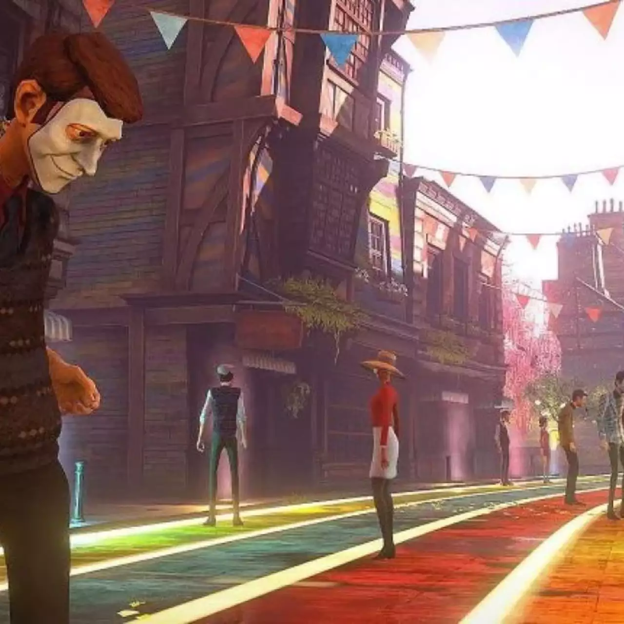 В новом трейлере We Happy Few главный герой душит человека подушкой и блюет бабочками В новом трейлере We Happy Few главный герой душит человека подушкой и блюет бабочками