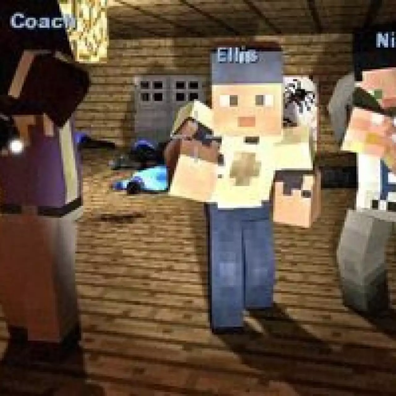 Left 4 Dead скрестили с Minecraft Left 4 Dead скрестили с Minecraft