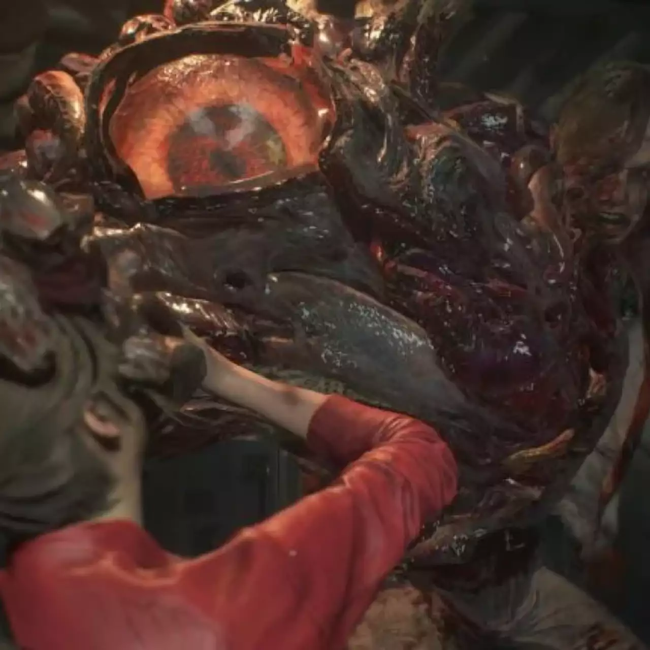 В новом геймплее ремейка Resident Evil 2 Клэр Редфилд сражается против мерзкого зомби-мутанта В новом геймплее ремейка Resident Evil 2 Клэр Редфилд сражается против мерзкого зомби-мутанта