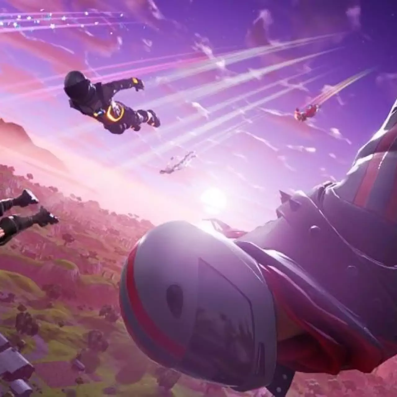 Во время финала турнира по Fortnite игроки внезапно начали летать в воздухе Во время финала турнира по Fortnite игроки внезапно начали летать в воздухе