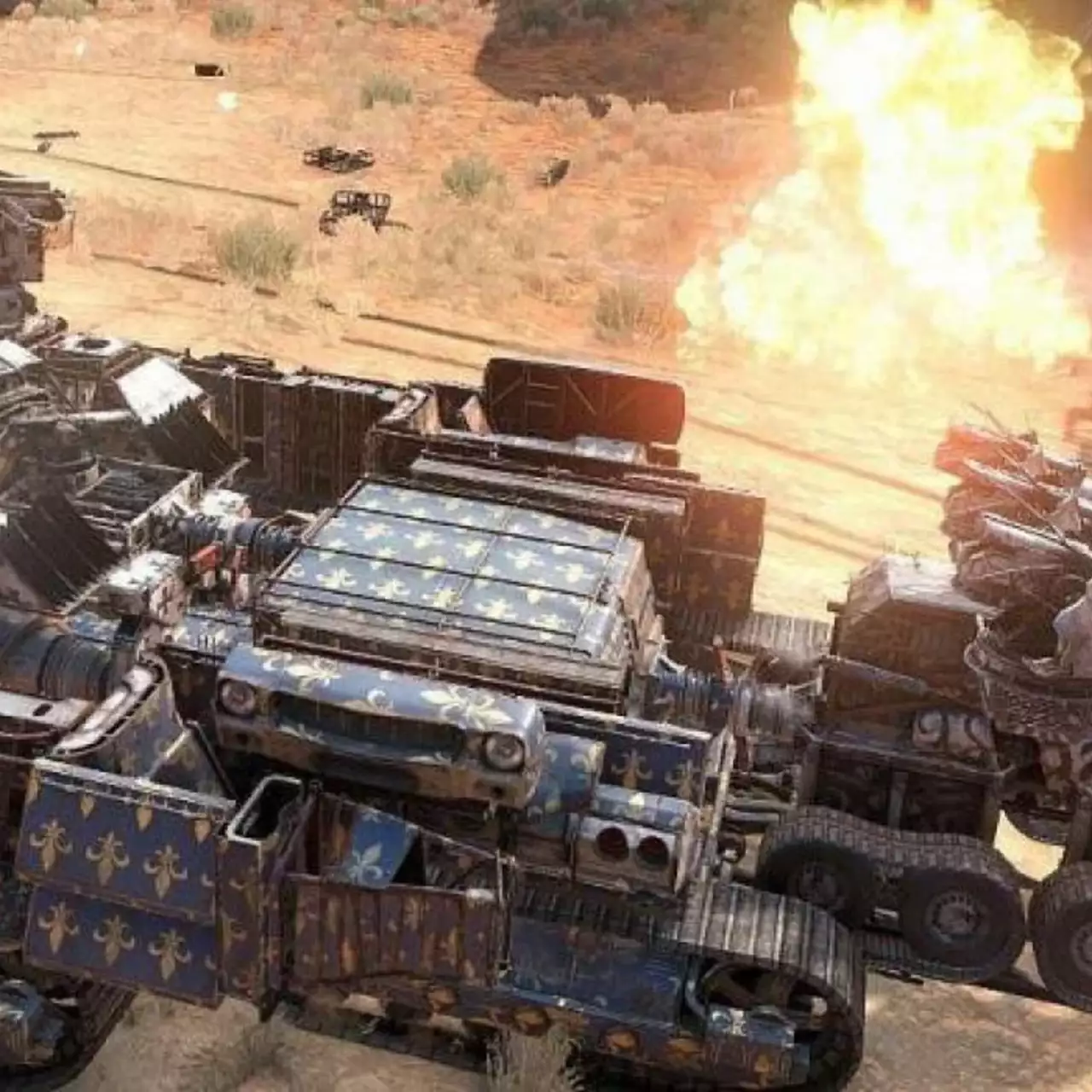 Обновление «Рыцари пустошей» в Crossout позволит собрать несколько машин в один большой «трансформер» Обновление «Рыцари пустошей» в Crossout позволит собрать несколько машин в один большой «трансформер»
