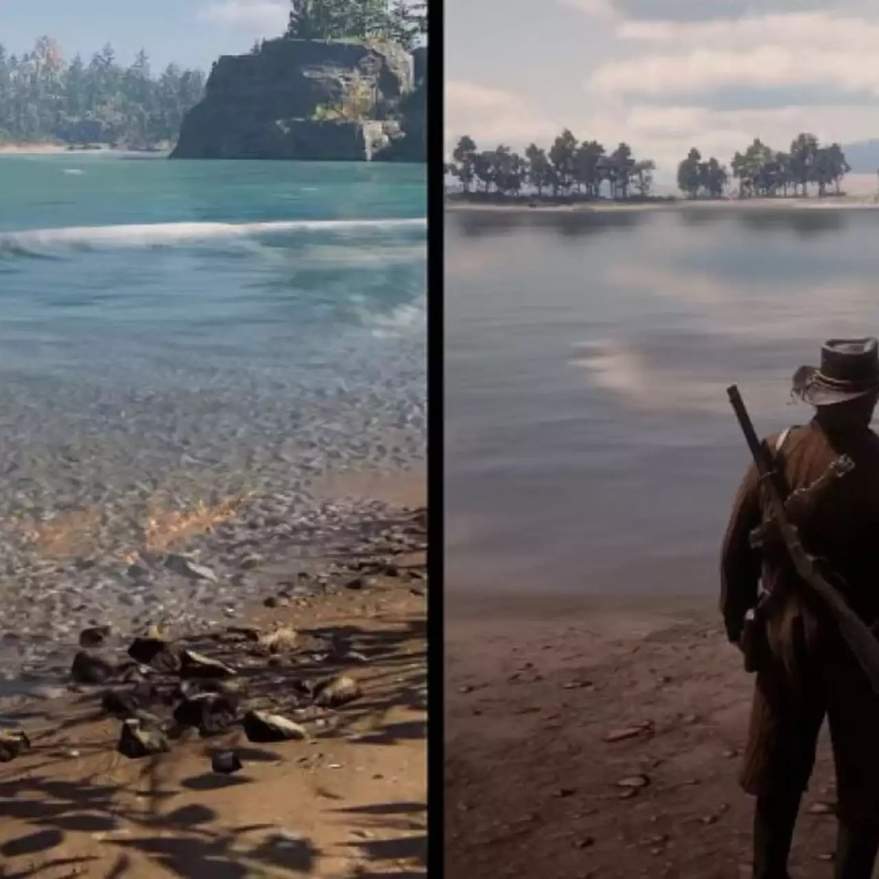 Ютубер сравнил графику Red Dead Redemption 2 и Assassin's Creed Odyssey. Где красивее? Ютубер сравнил графику Red Dead Redemption 2 и Assassin's Creed Odyssey. Где красивее?