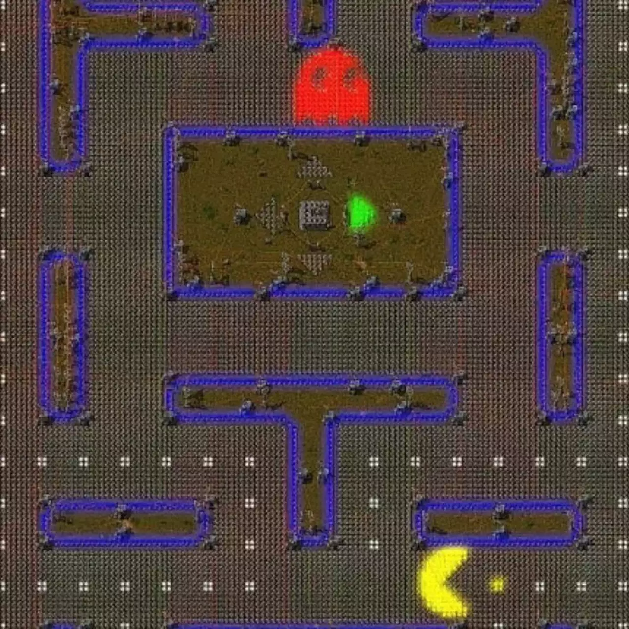 В Factorio построили рабочую игру Pac-Man. Она требует очень мощный ПК и работает в 0.5 FPS (видео) В Factorio построили рабочую игру Pac-Man. Она требует очень мощный ПК и работает в 0.5 FPS (видео)