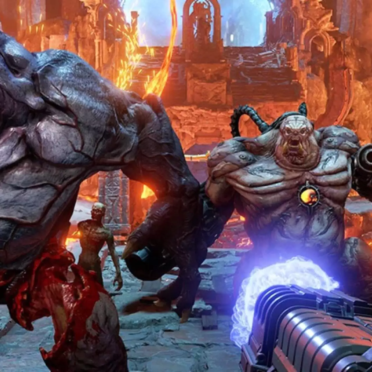 В Doom Eternal добавят трассировку лучей. Разработчик утверждает, что это сделает графику «потрясающей» В Doom Eternal добавят трассировку лучей. Разработчик утверждает, что это сделает графику «потрясающей»