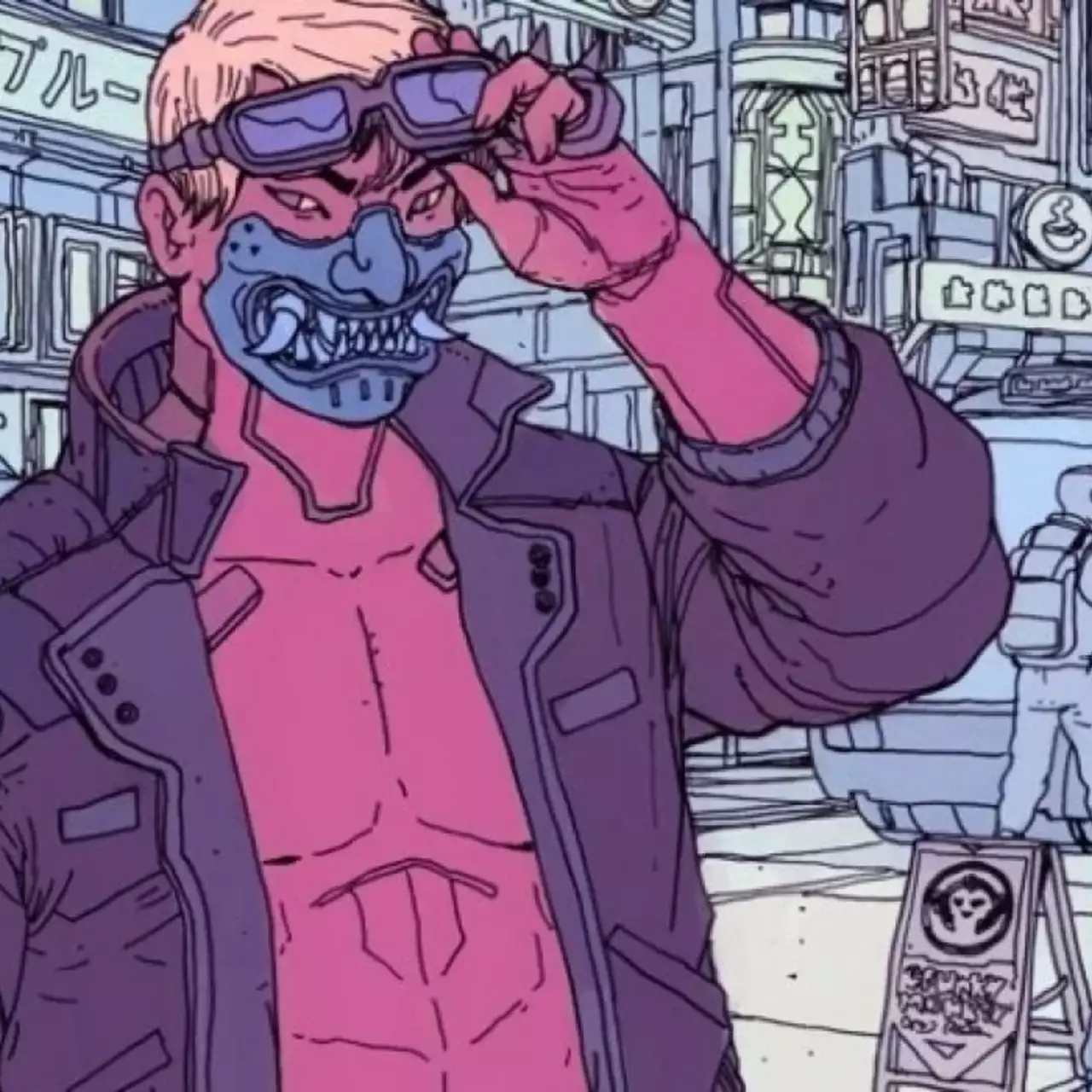 Новые стильные официальные арты Cyberpunk 2077 посвятили бандам будущего Новые стильные официальные арты Cyberpunk 2077 посвятили бандам будущего