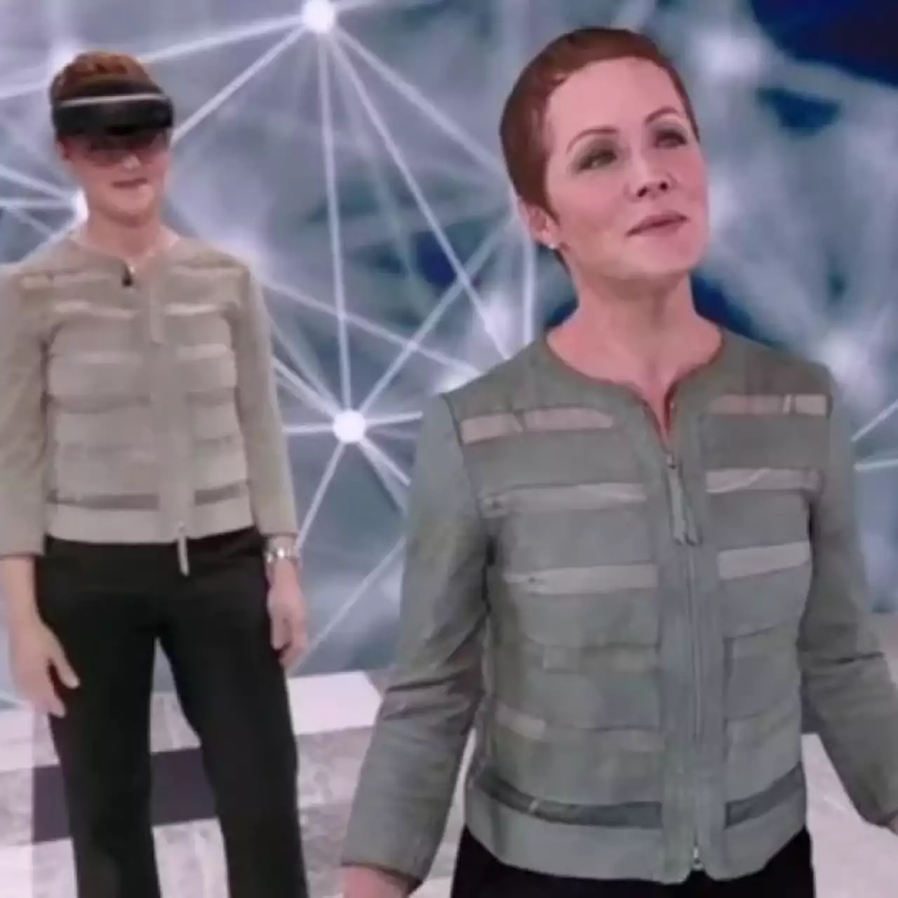 Шлем дополненной реальности HoloLens 2 создал голограмму по образу живого человека — видео Шлем дополненной реальности HoloLens 2 создал голограмму по образу живого человека — видео
