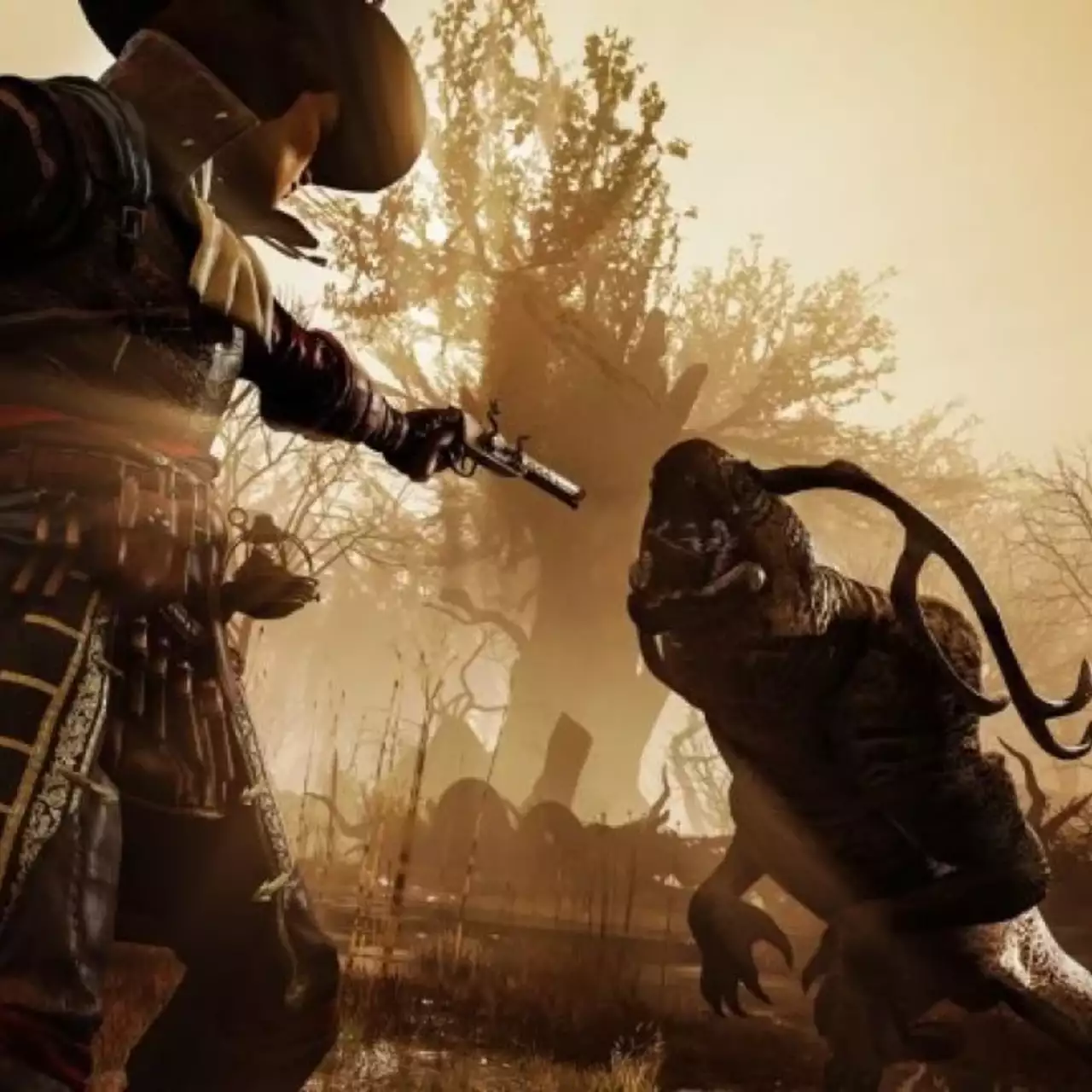 Болотный монстр и отдых у костра — вышло 13 минут геймплея GreedFall Болотный монстр и отдых у костра — вышло 13 минут геймплея GreedFall