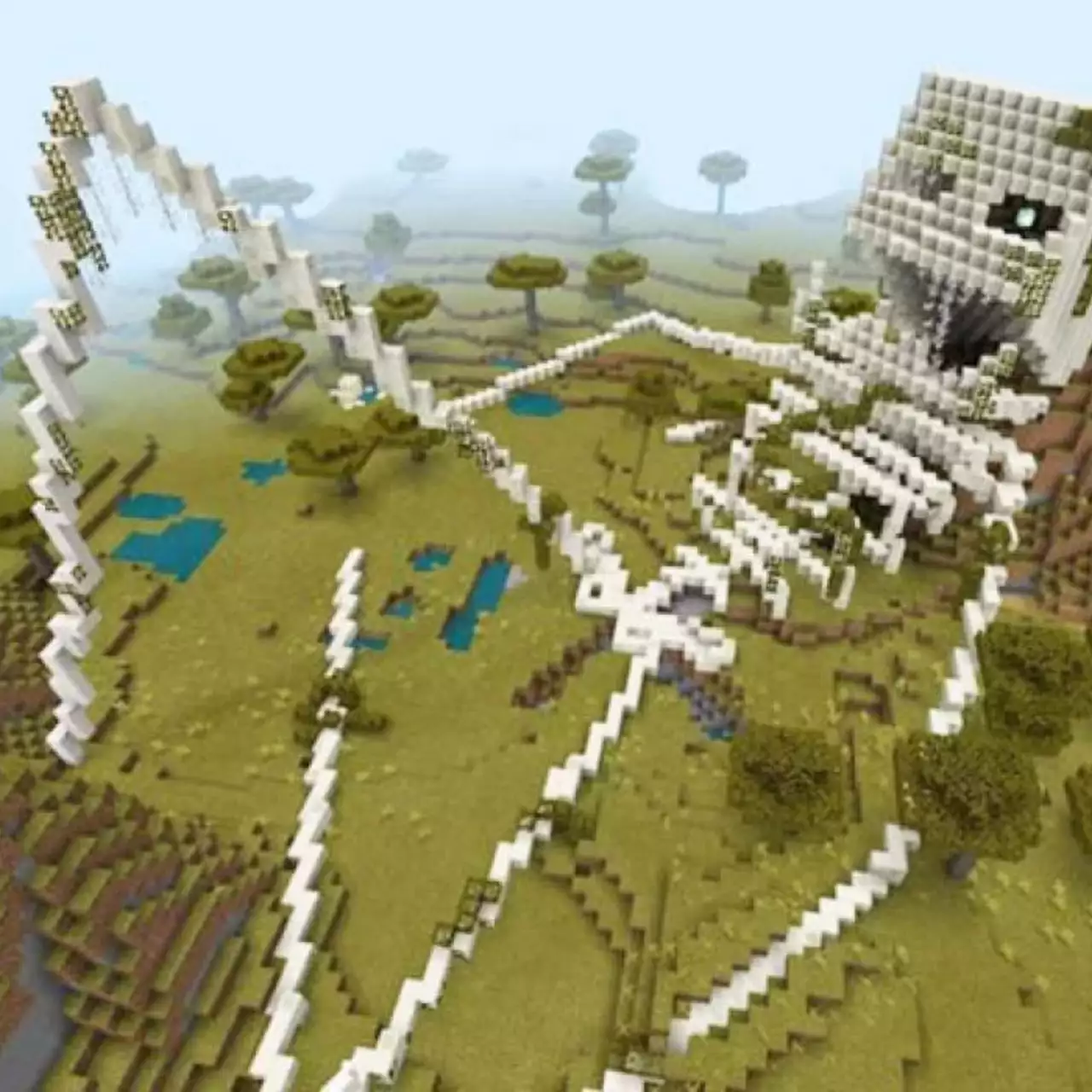 Фанаты Minecraft придумали новое развлечение. Они создают скелеты гигантов Фанаты Minecraft придумали новое развлечение. Они создают скелеты гигантов