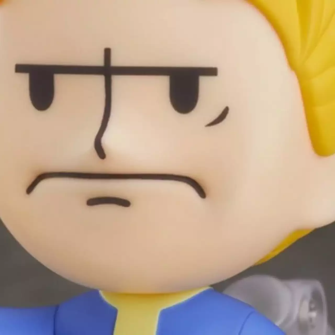 По Fallout выйдет фигурка, которая показывает средний палец с недовольным лицом По Fallout выйдет фигурка, которая показывает средний палец с недовольным лицом