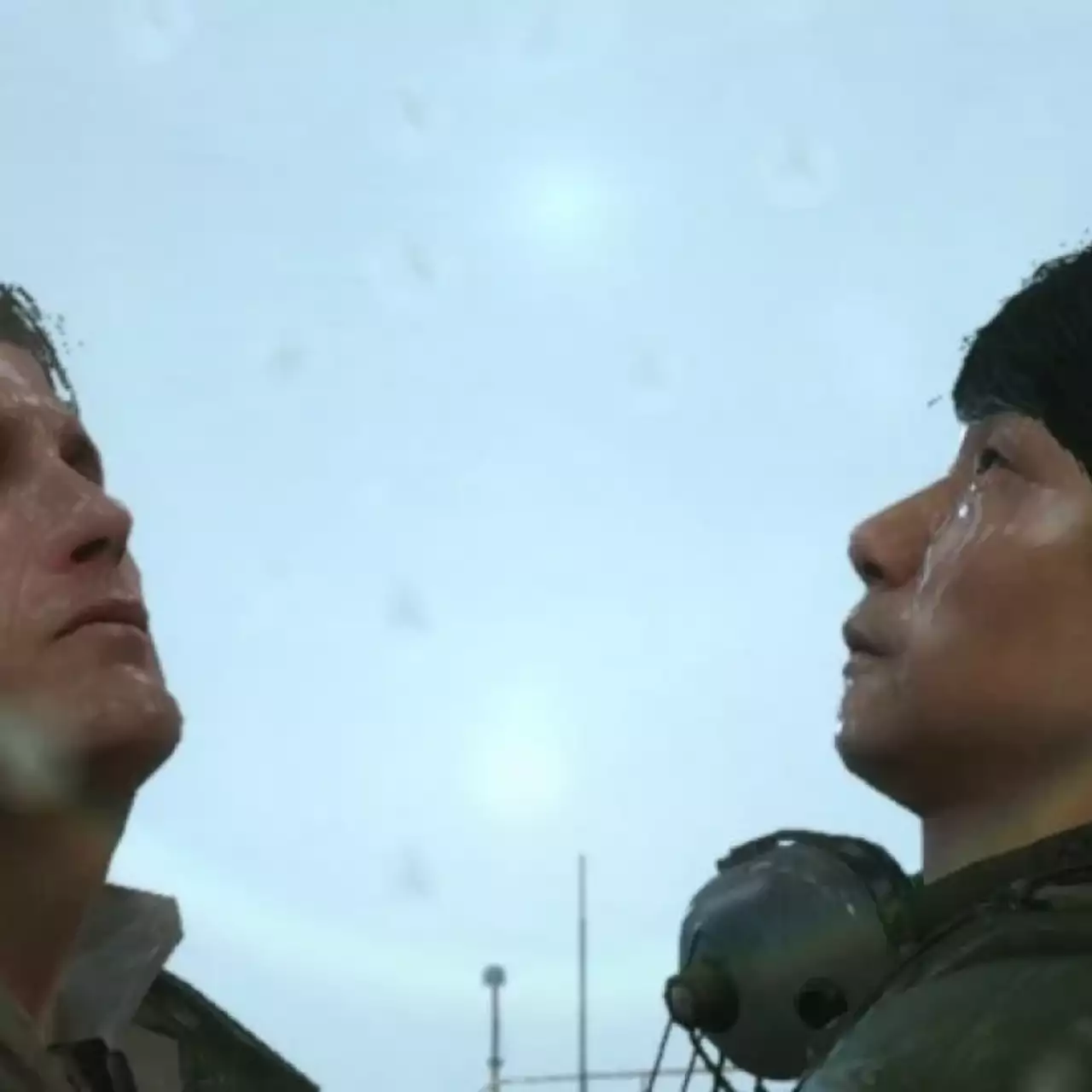 Кодзима и персонаж из Death Stranding забавляются под дождем в моде для MGS 5