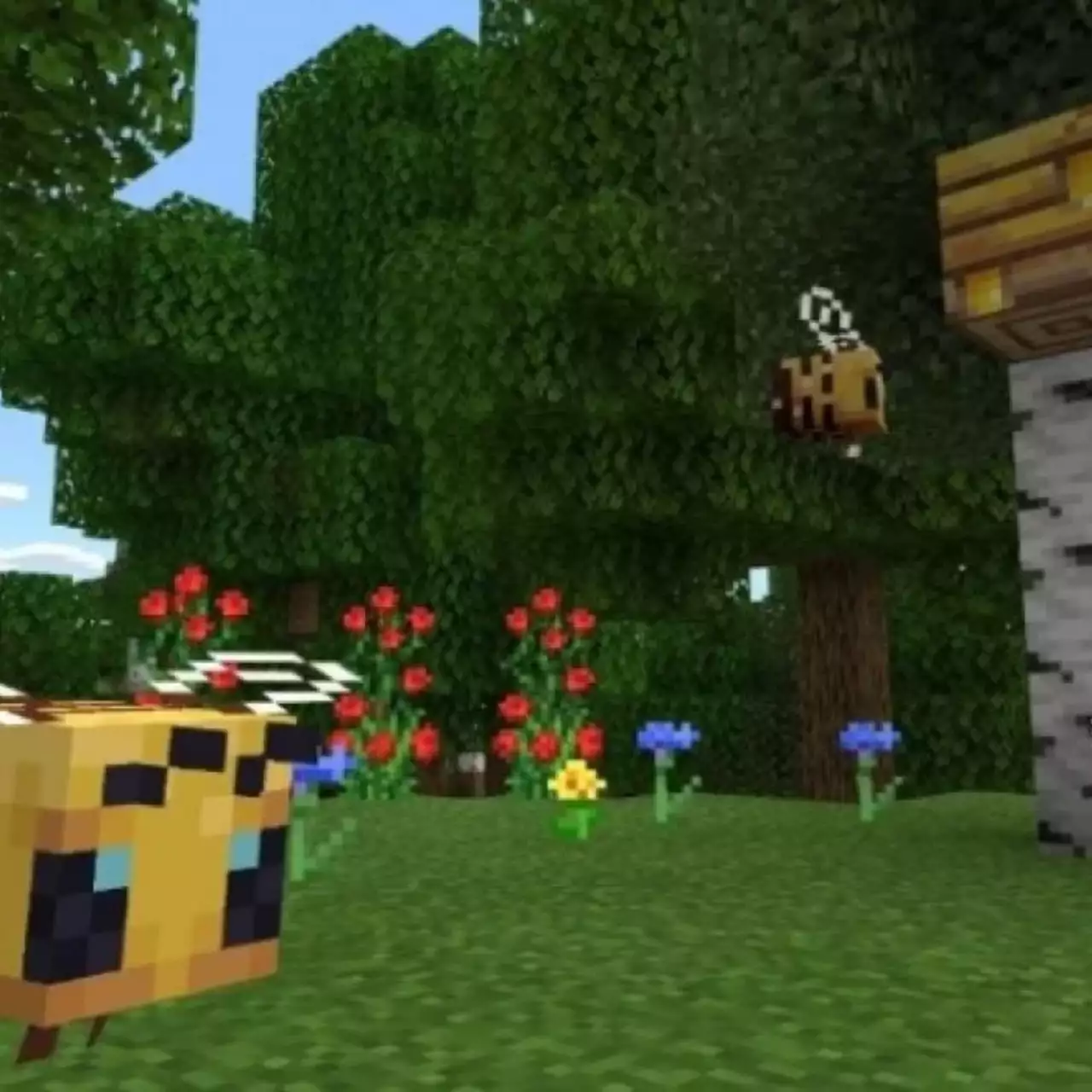 Гудящие пчелы, ульи и соты: для Minecraft вышло «медовое» обновление Гудящие пчелы, ульи и соты: для Minecraft вышло «медовое» обновление