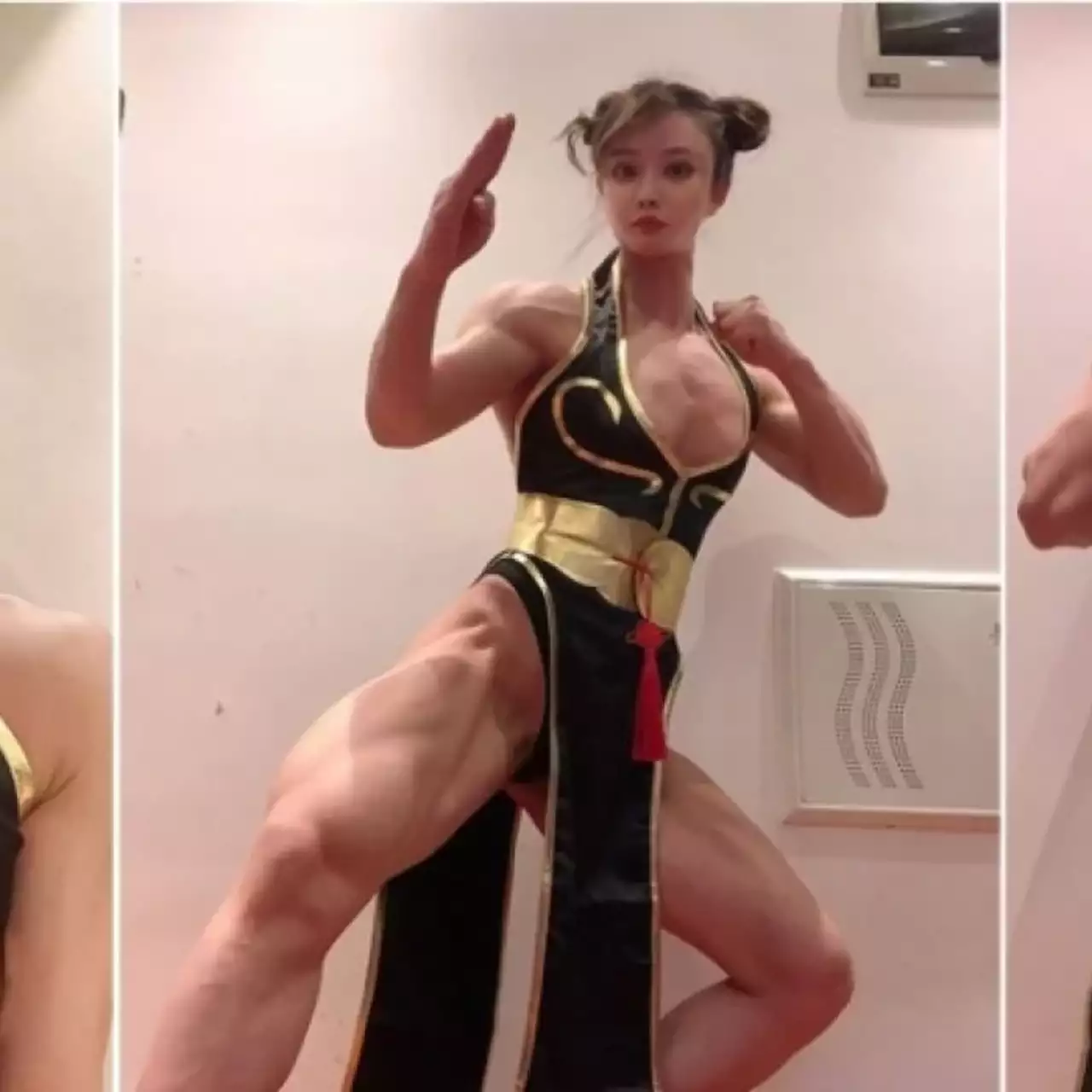 Бодибилдерша показала мощный косплей на Чунь Ли из Street Fighter Бодибилдерша показала мощный косплей на Чунь Ли из Street Fighter
