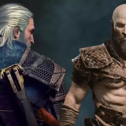 Авторы God of War поздравили Netflix с выходом «Ведьмака» милым совместным артом с Кратосом и Геральтом