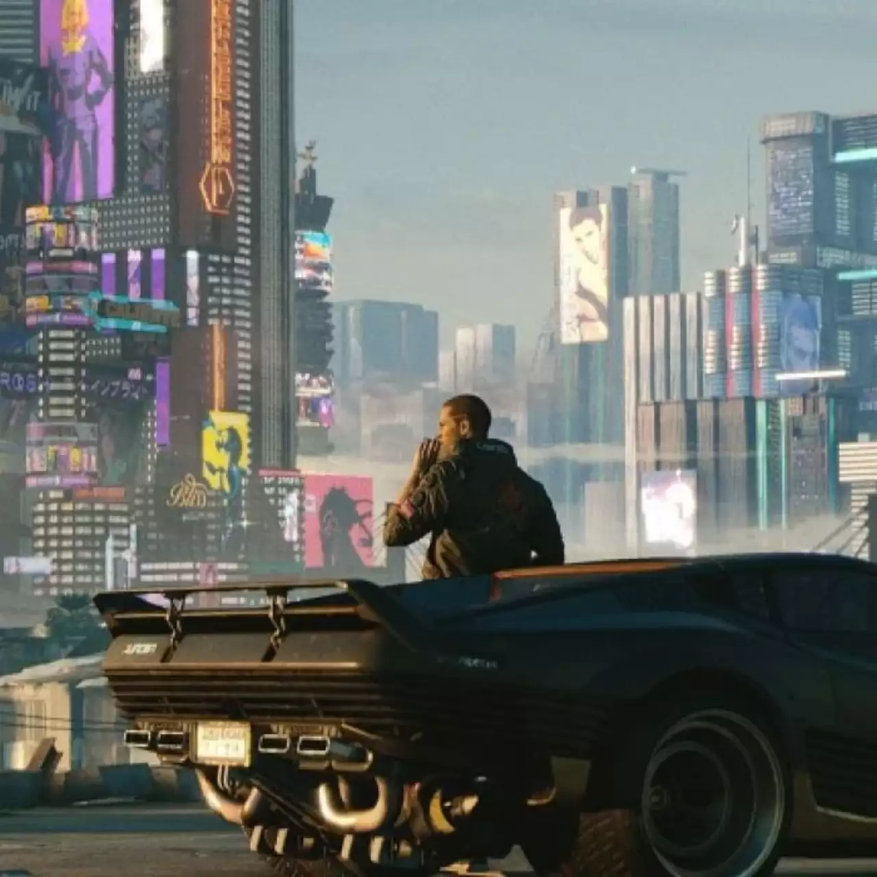 Девушка сделала фото с новым артом Cyberpunk 2077, а фанаты вырезали ее из собственного снимка