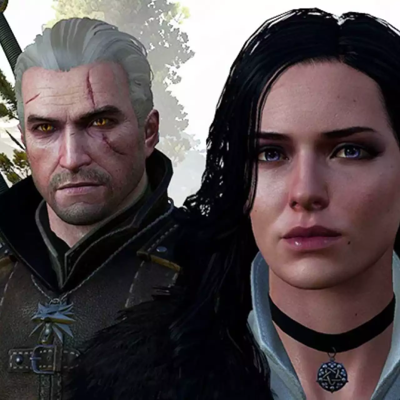Художник показал, что если бы Йеннифэр и Геральт из Witcher 3 появились в Cyberpunk 2077