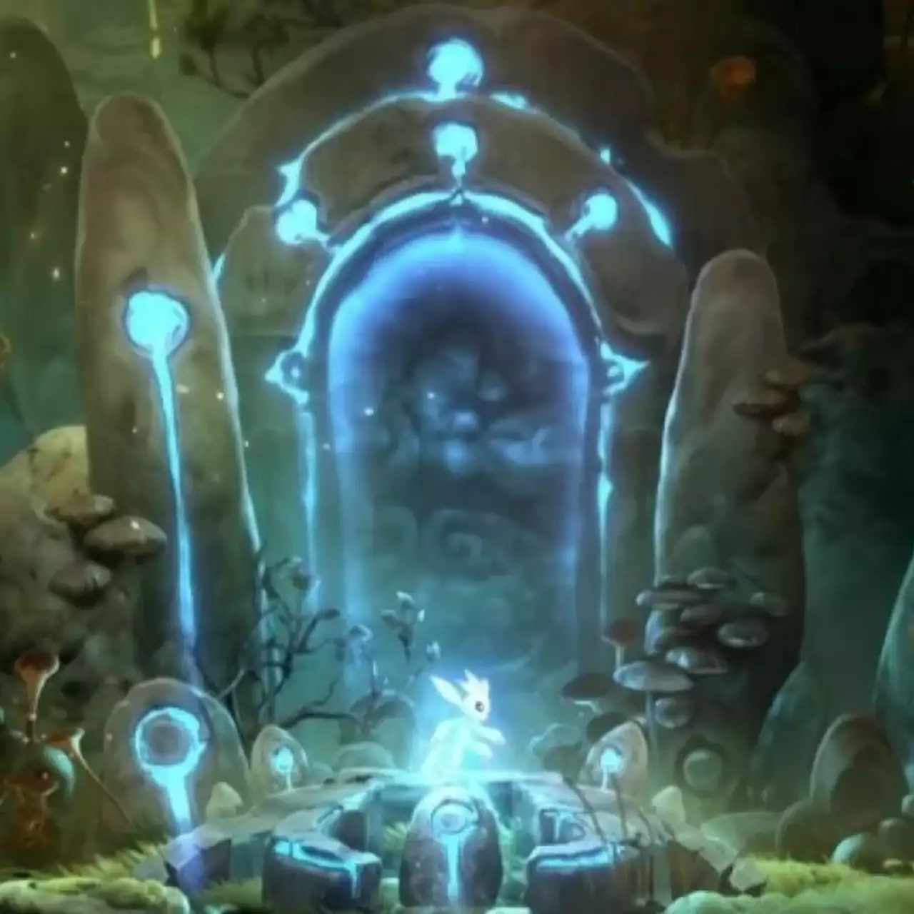 Карта локации «Родник» в Ori and the Will of the Wisps с расположением важных предметов