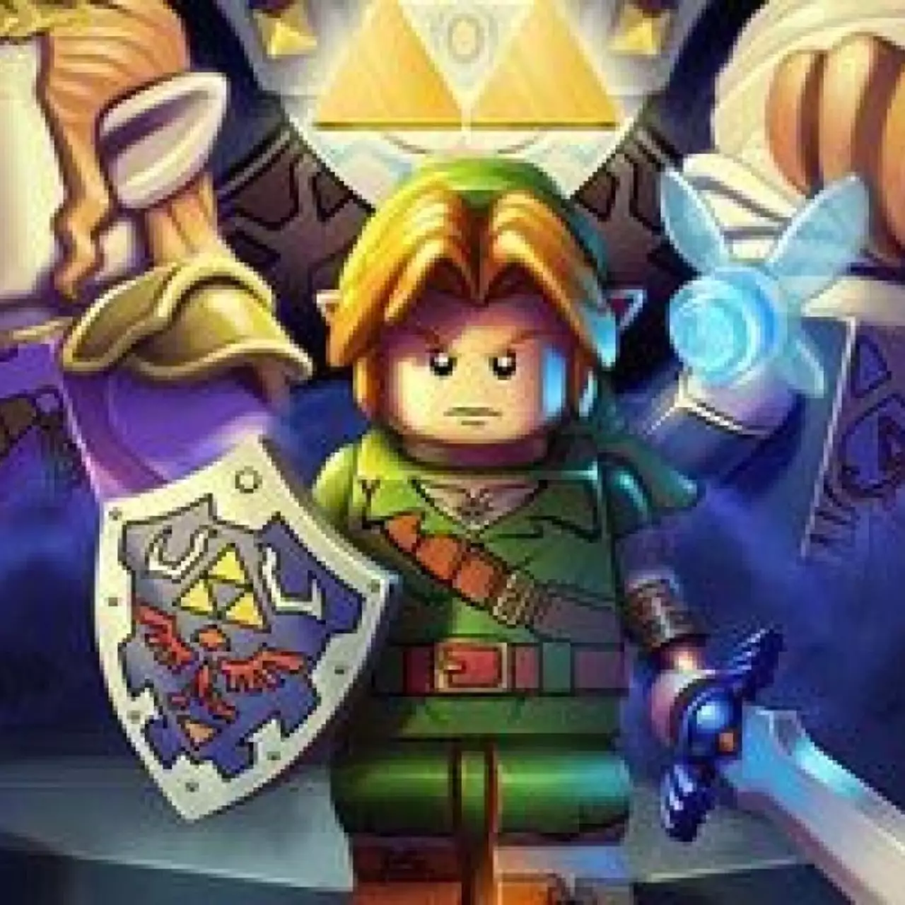 Щит из The Legend of Zelda собранный из блоков LEGO Щит из The Legend of Zelda собранный из блоков LEGO