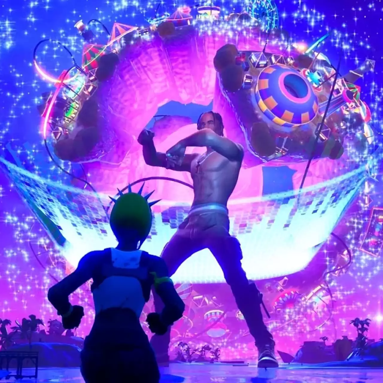Рэпер Трэвис Скотт провел эпичный концерт в Fortnite. В игре почти случился конец света, и он того стоил Рэпер Трэвис Скотт провел эпичный концерт в Fortnite. В игре почти случился конец света, и он того стоил