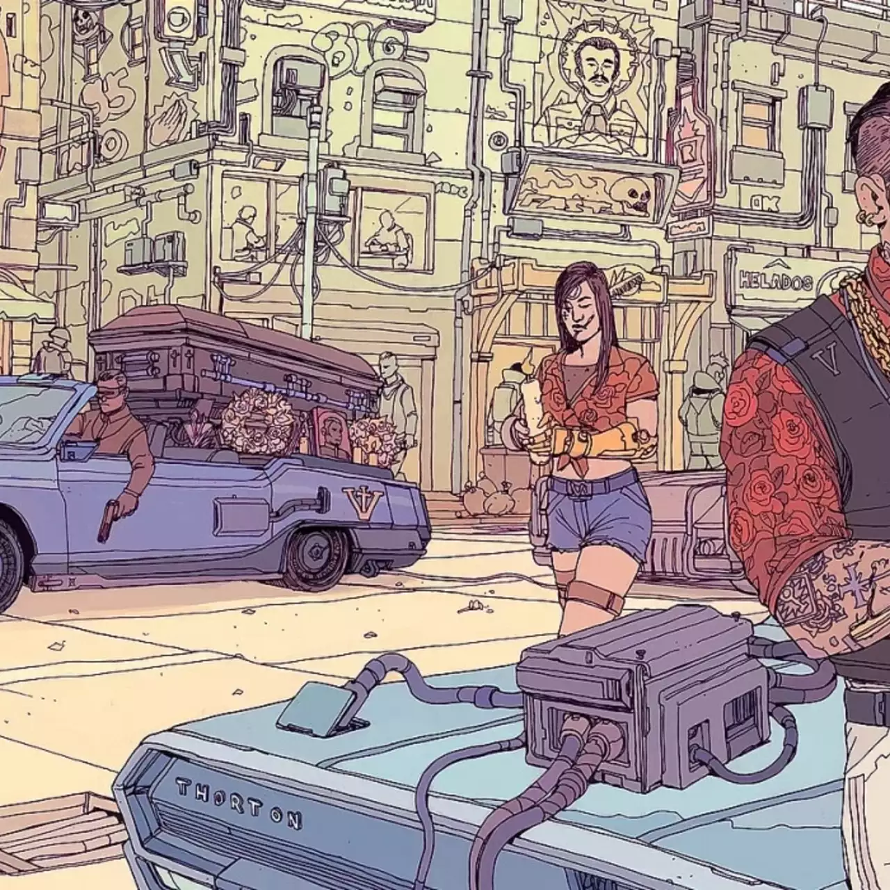 Авторы Cyberpunk 2077 рассказали о банде латиноамериканцев Valentinos Авторы Cyberpunk 2077 рассказали о банде латиноамериканцев Valentinos