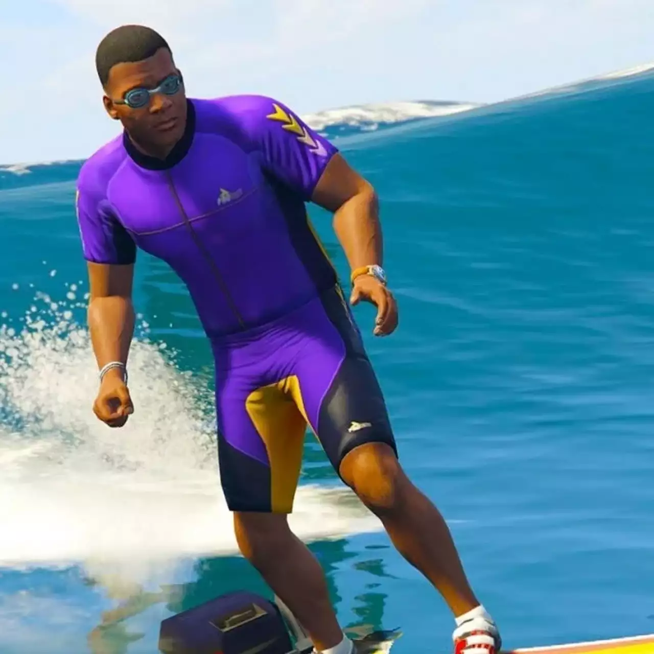 Гифка: краткое руководство, как точно не надо сёрфить в GTA 5