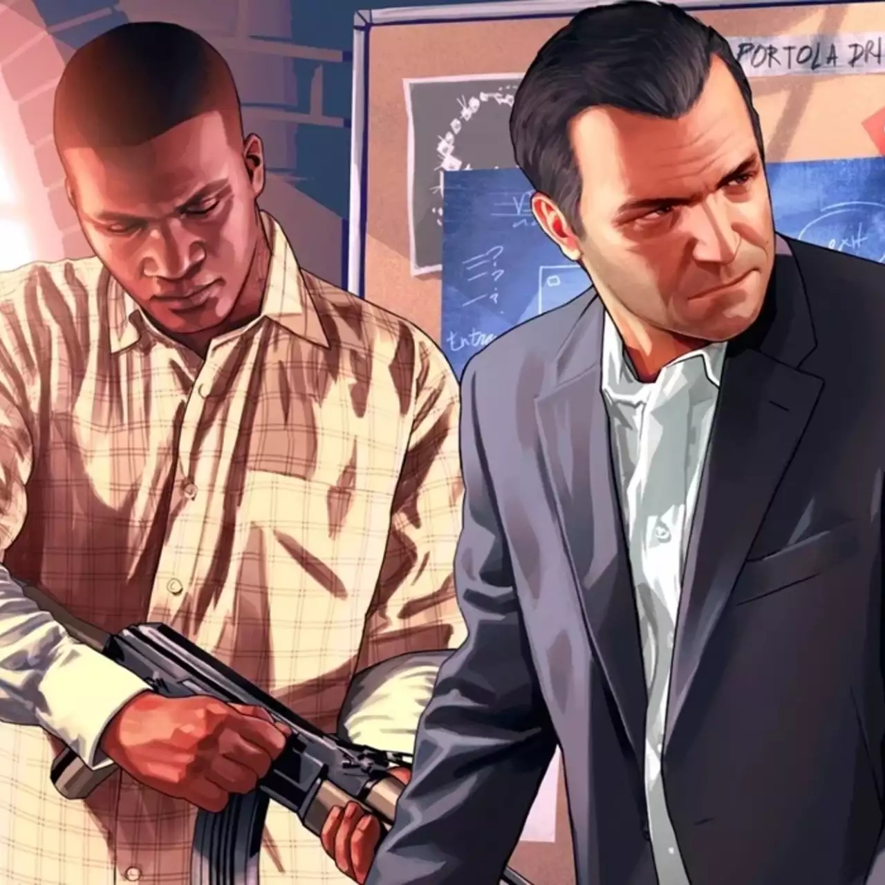 Франклин и Майкл из GTA 5 намекнули на участие в будущем ограблении для GTA Online