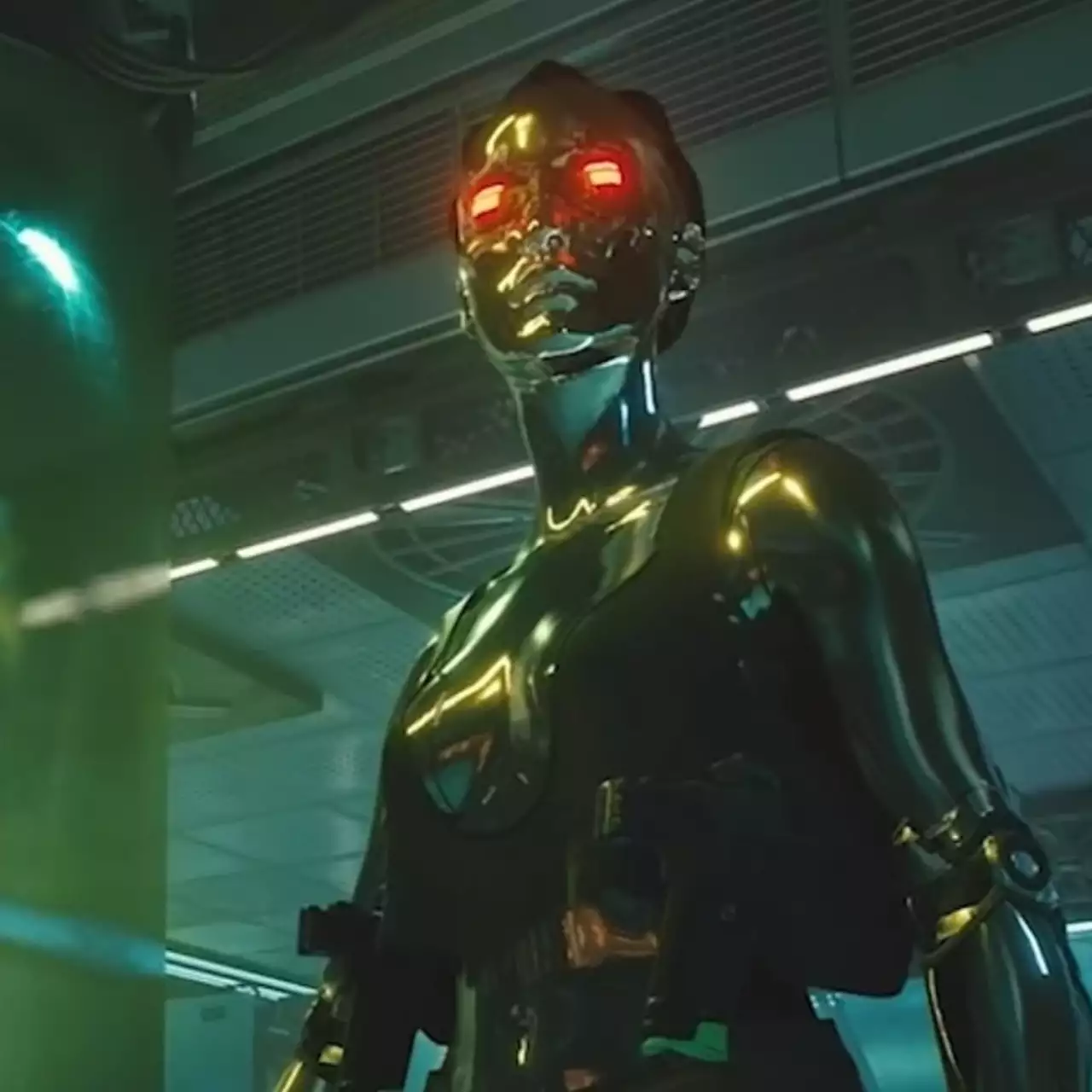 Новые скриншоты Cyberpunk 2077 показали золотого киборга и японский рынок