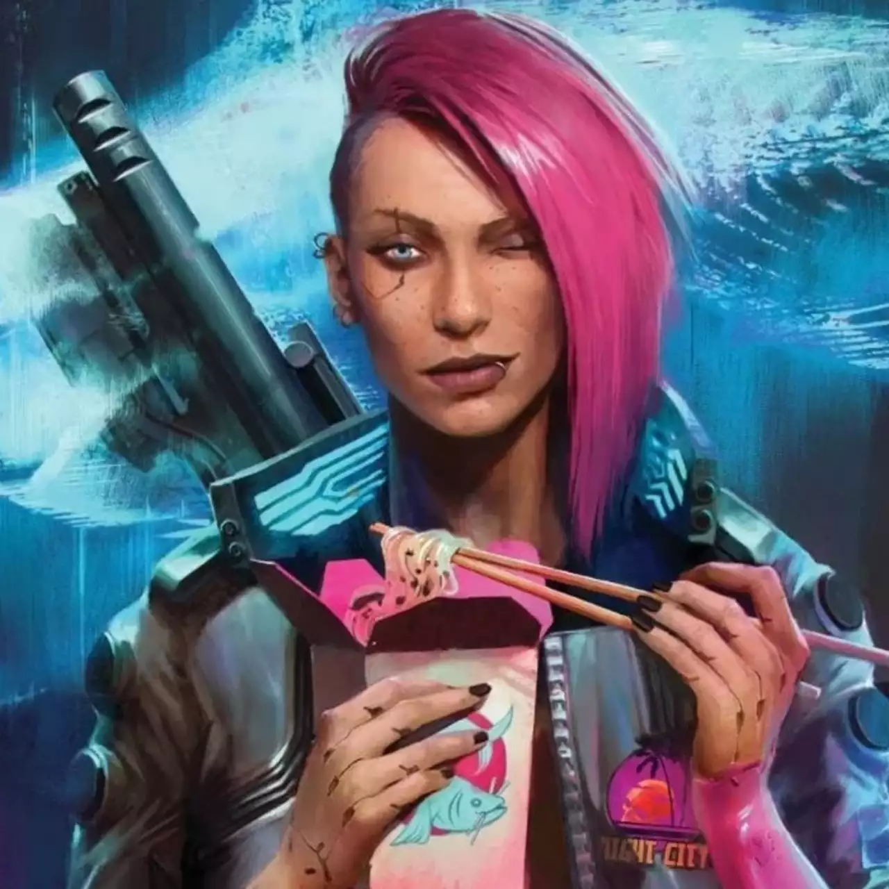 29 тачек, новые арты с Ви и Джонни с пушками — Cyberpunk 2077 в PlayStation Magazine