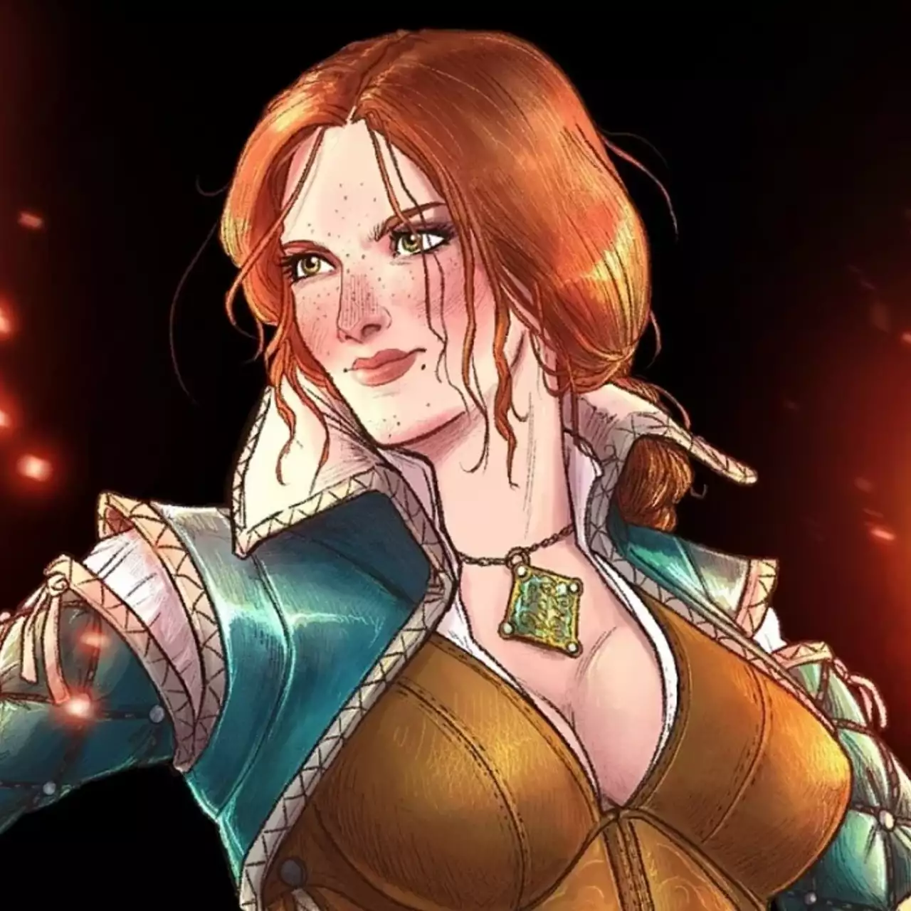 Художник в деталях нарисовал Геральта, Трисс и других героев The Witcher 3. Разработчики в восторге