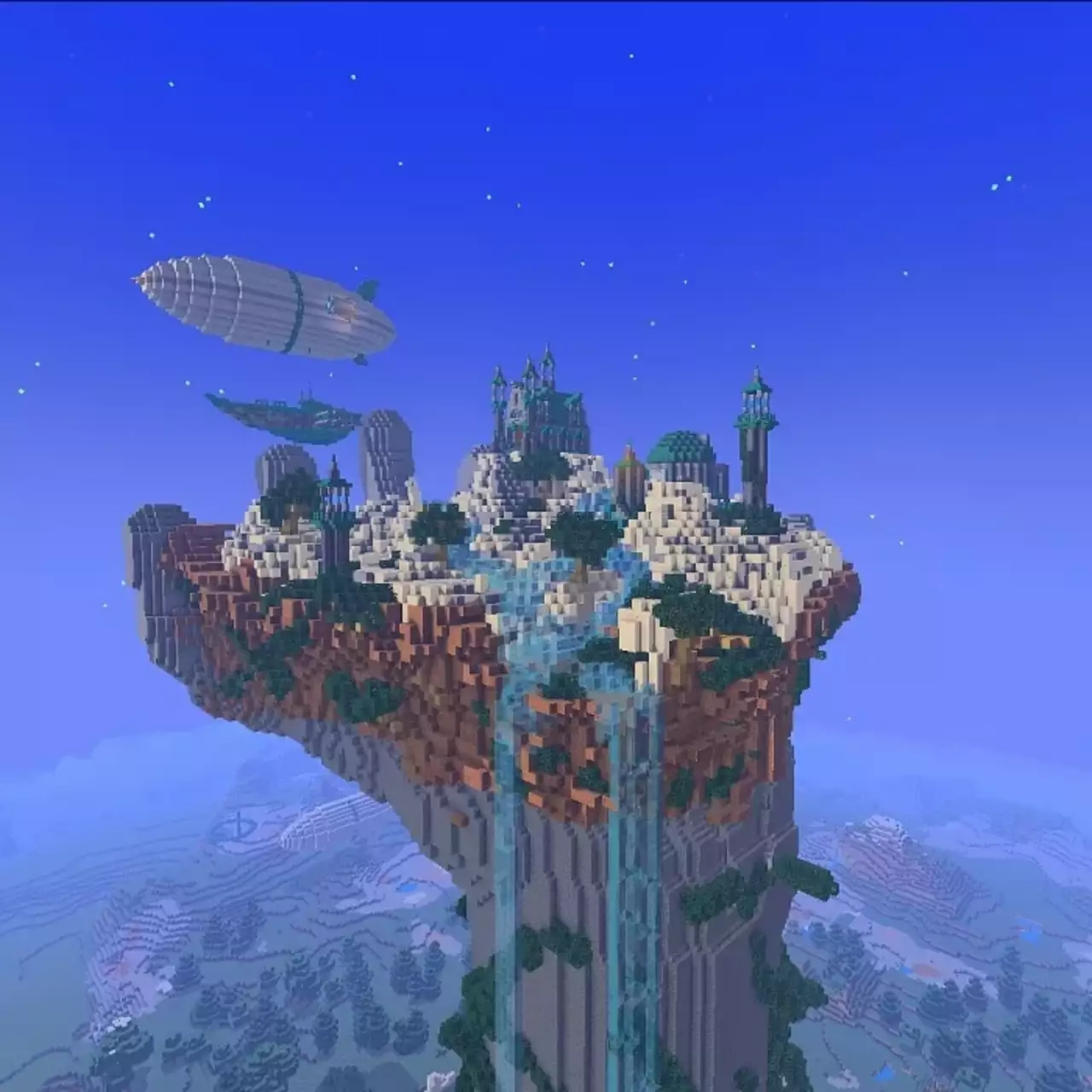 Пирамида, монстры и целый флот. Вот как развлекаются геймеры в Minecraft Пирамида, монстры и целый флот. Вот как развлекаются геймеры в Minecraft