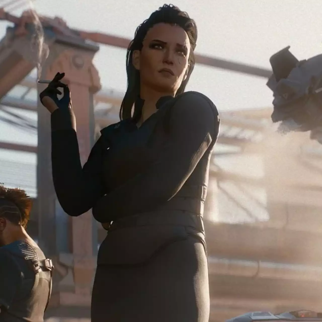Одно и то же место в Cyberpunk 2077 показали при разной погоде. Уже в топах Reddit