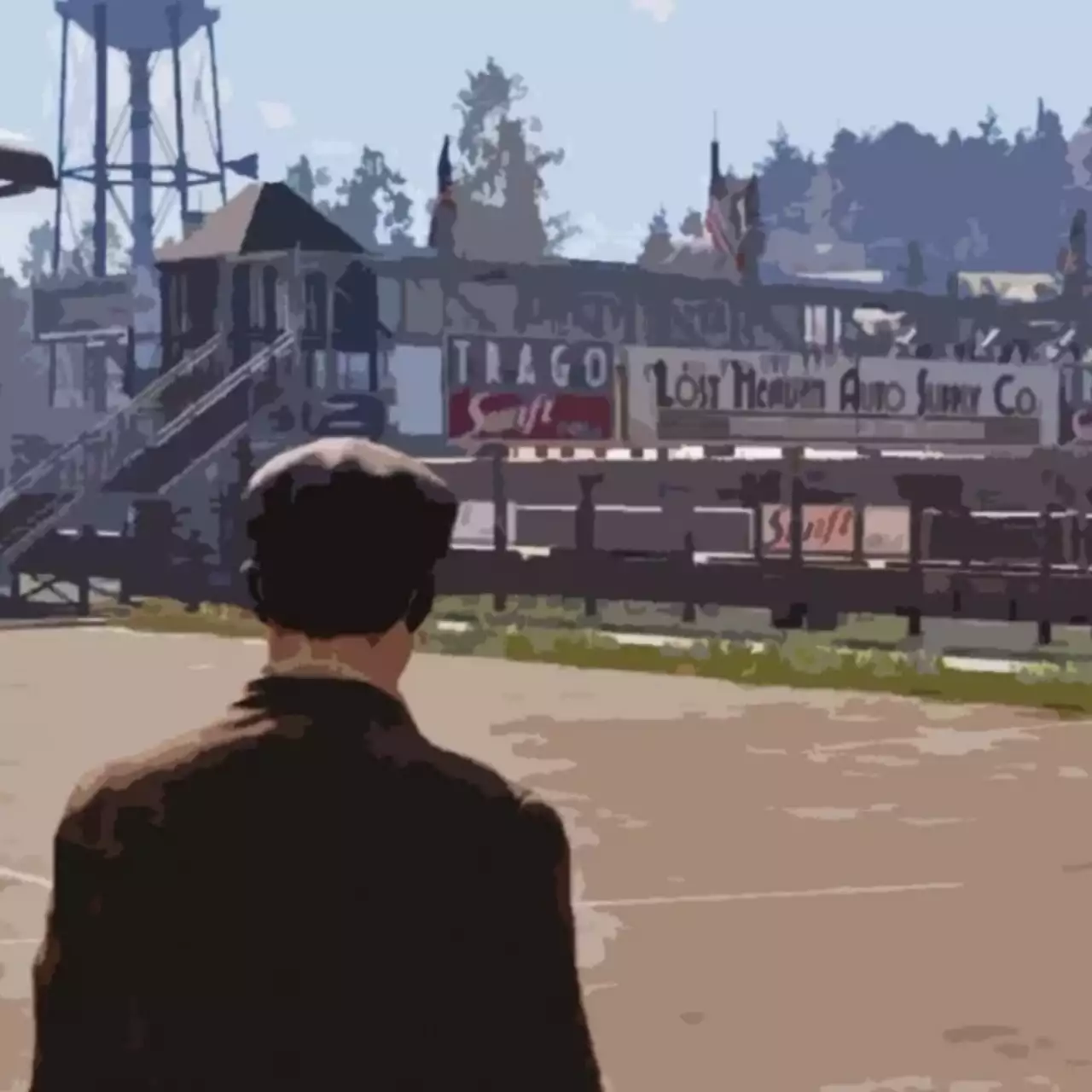 Как выйти за пределы карты в Mafia: Definitive Edition и посмотреть на гоночную трассу в открытом мире Как выйти за пределы карты в Mafia: Definitive Edition и посмотреть на гоночную трассу в открытом мире