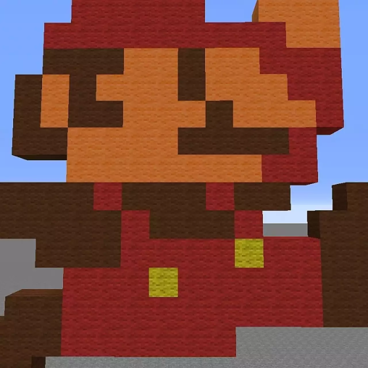 Фанат анимировал Марио, используя Minecraft Фанат анимировал Марио, используя Minecraft
