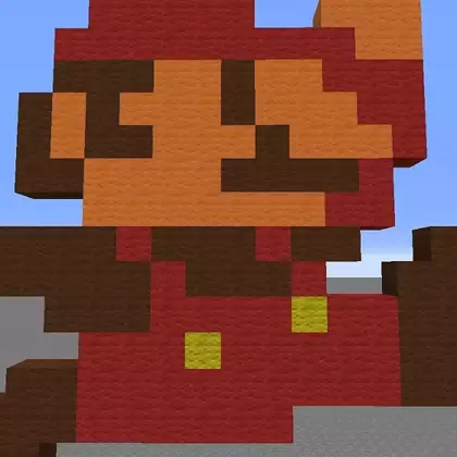 Фанат анимировал Марио, используя Minecraft