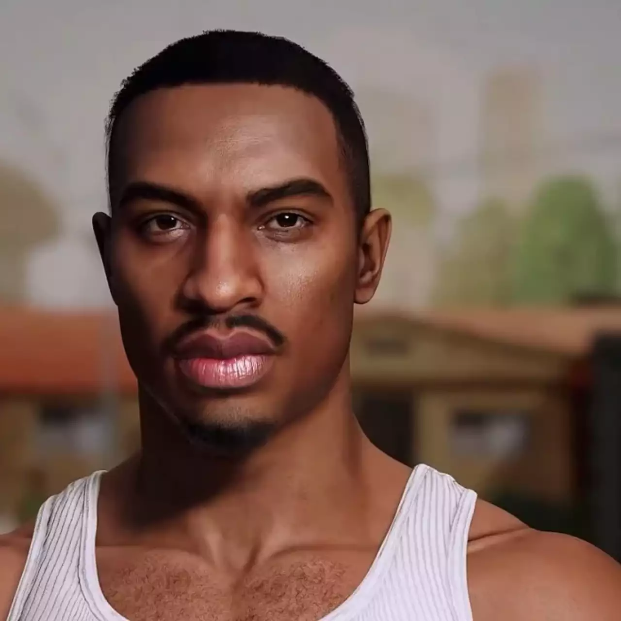 Художник показал реалистичного Си-Джея из GTA San Andreas. Это одна из его самых сложных работ