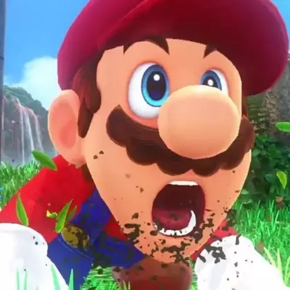 Художник изобразил действительно «суперского» и брутального Марио в стиле Человека-Факела