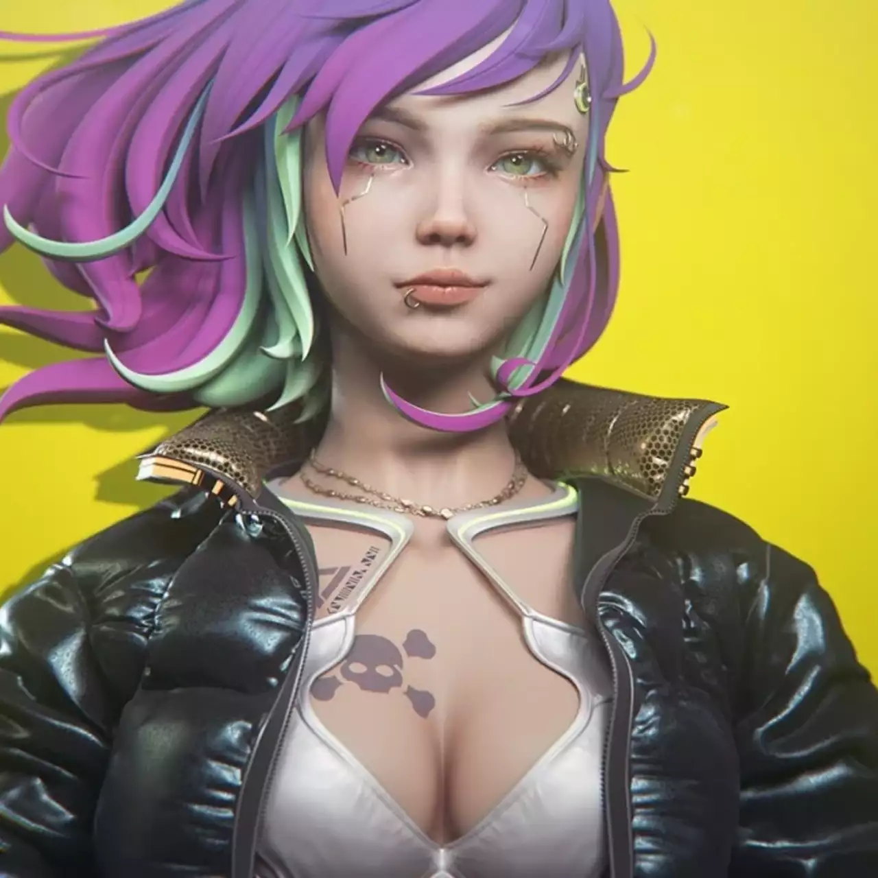 Художник показал крутой 3D-арт девушки в стиле Cyberpunk 2077 Художник показал крутой 3D-арт девушки в стиле Cyberpunk 2077