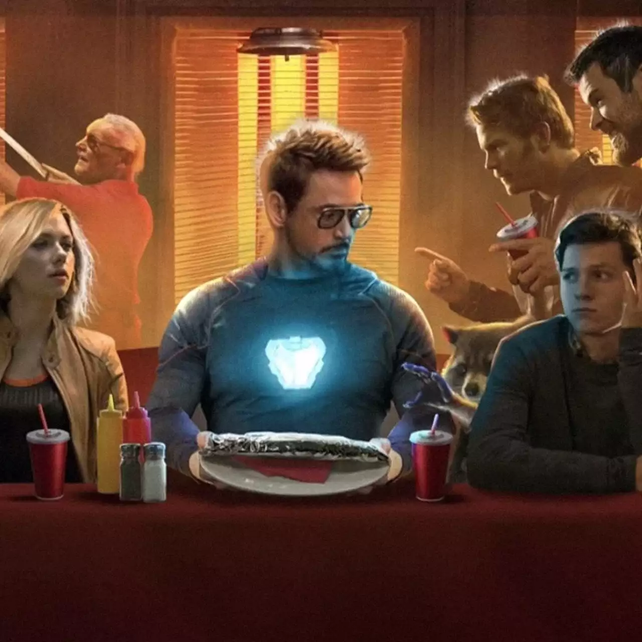 «Тайную вечерю Мстителей» художника BossLogic купили за 5 миллионов рублей «Тайную вечерю Мстителей» художника BossLogic купили за 5 миллионов рублей