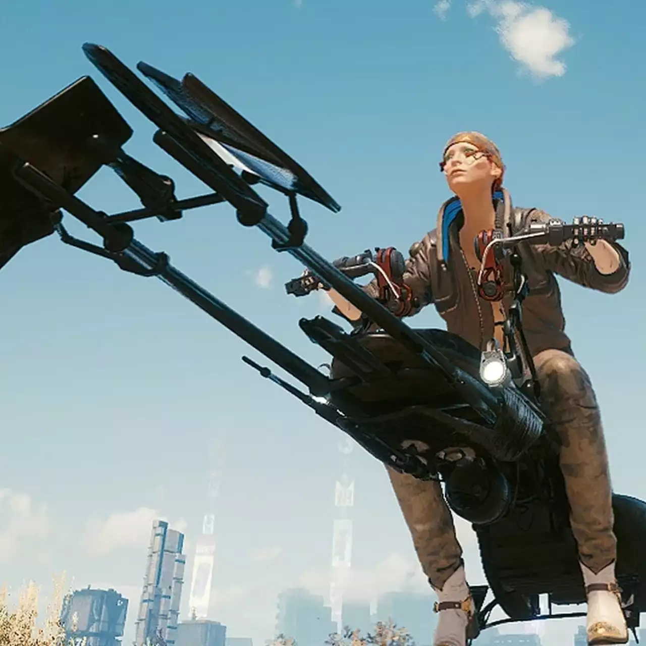 В Cyberpunk 2077 теперь можно гонять на спидере из «Звёздных войн» В Cyberpunk 2077 теперь можно гонять на спидере из «Звёздных войн»