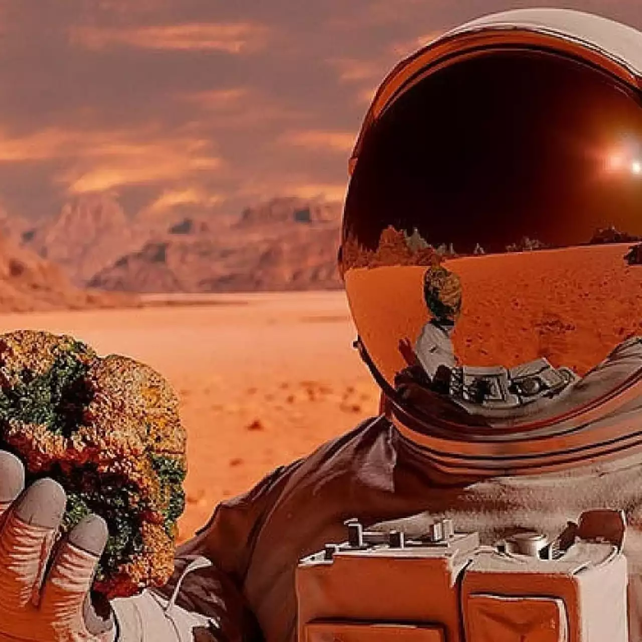 Прямо как в Surviving Mars. Учёные показали, как будет выглядеть марсианский город в 2100 году