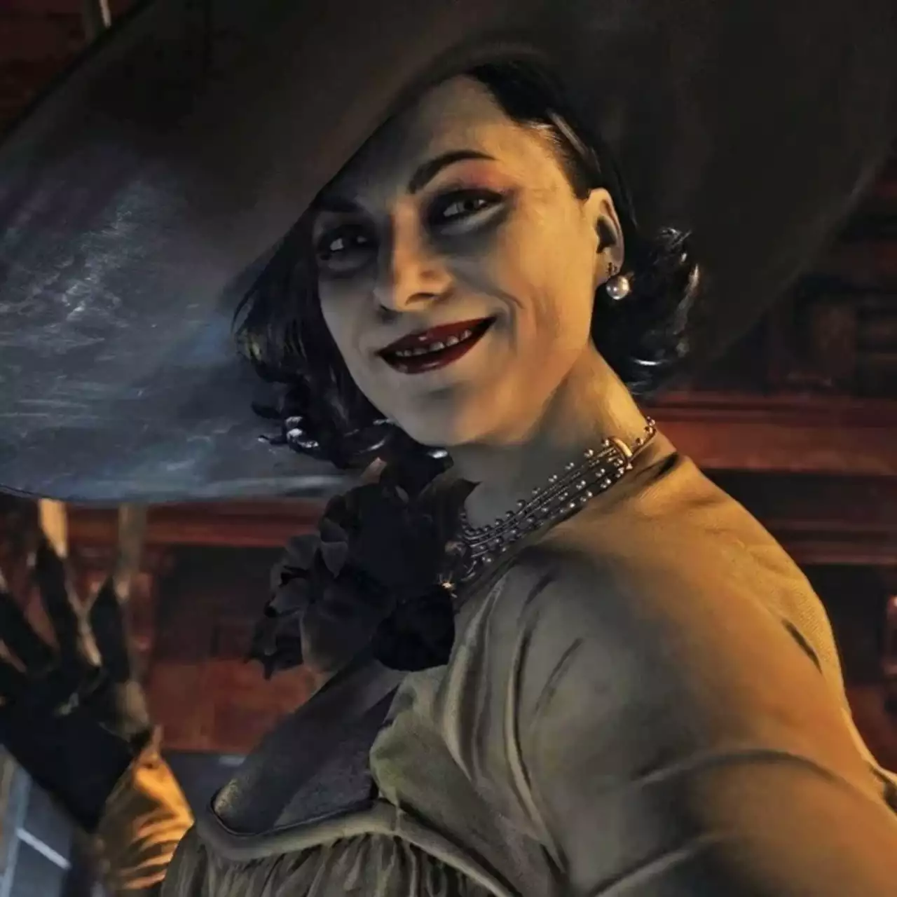 Resident Evil Village рекламируют с помощью леди Димитреску в полный рост: фото с реальным людьми