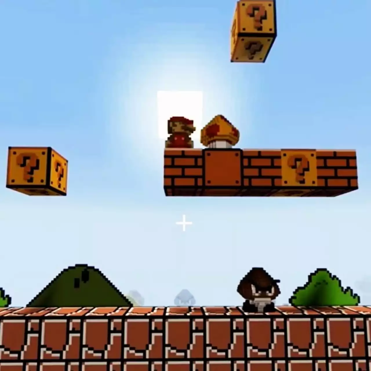 В Minecraft фанат воссоздал первый мир из Super Mario Bros. Там можно собирать монеты В Minecraft фанат воссоздал первый мир из Super Mario Bros. Там можно собирать монеты