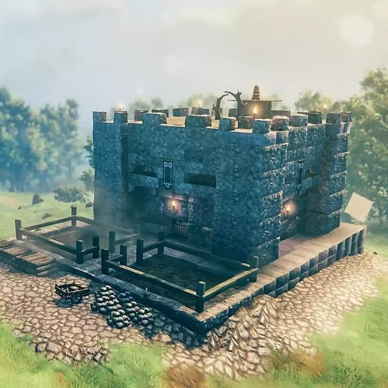 Как построить каменный дом в Valheim. Как открыть и сделать камнерез