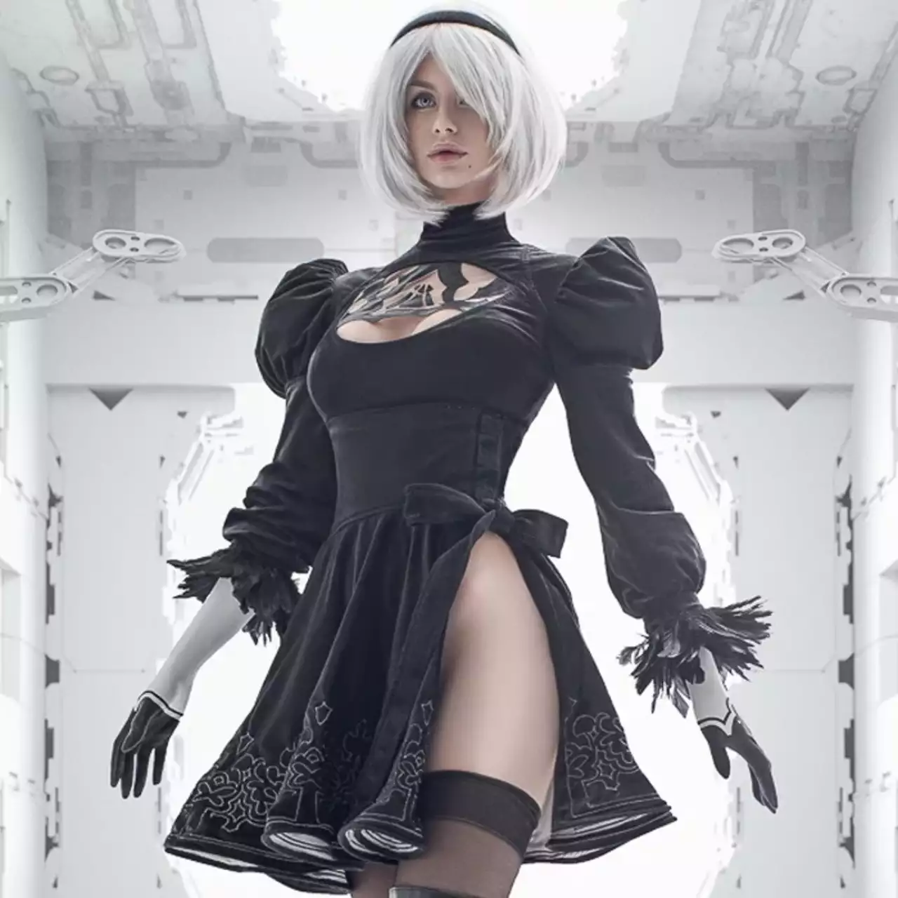 Девушка из России показала нереальный косплей на 2B из NieR: Automata Девушка из России показала нереальный косплей на 2B из NieR: Automata