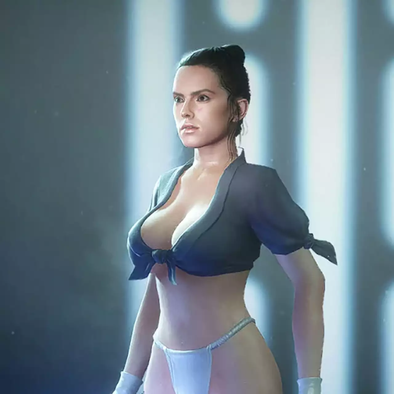 Рей в Star Wars: Battlefront 2 увеличили грудь и одели в сексуальный костюм. Теперь она джедай в бикини Рей в Star Wars: Battlefront 2 увеличили грудь и одели в сексуальный костюм. Теперь она джедай в бикини