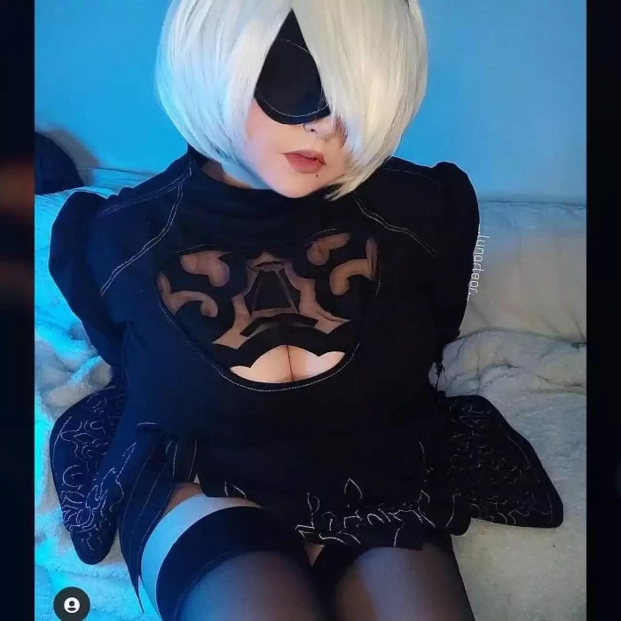 Русская красавица показала очаровательный косплей 2B из NieR Automata