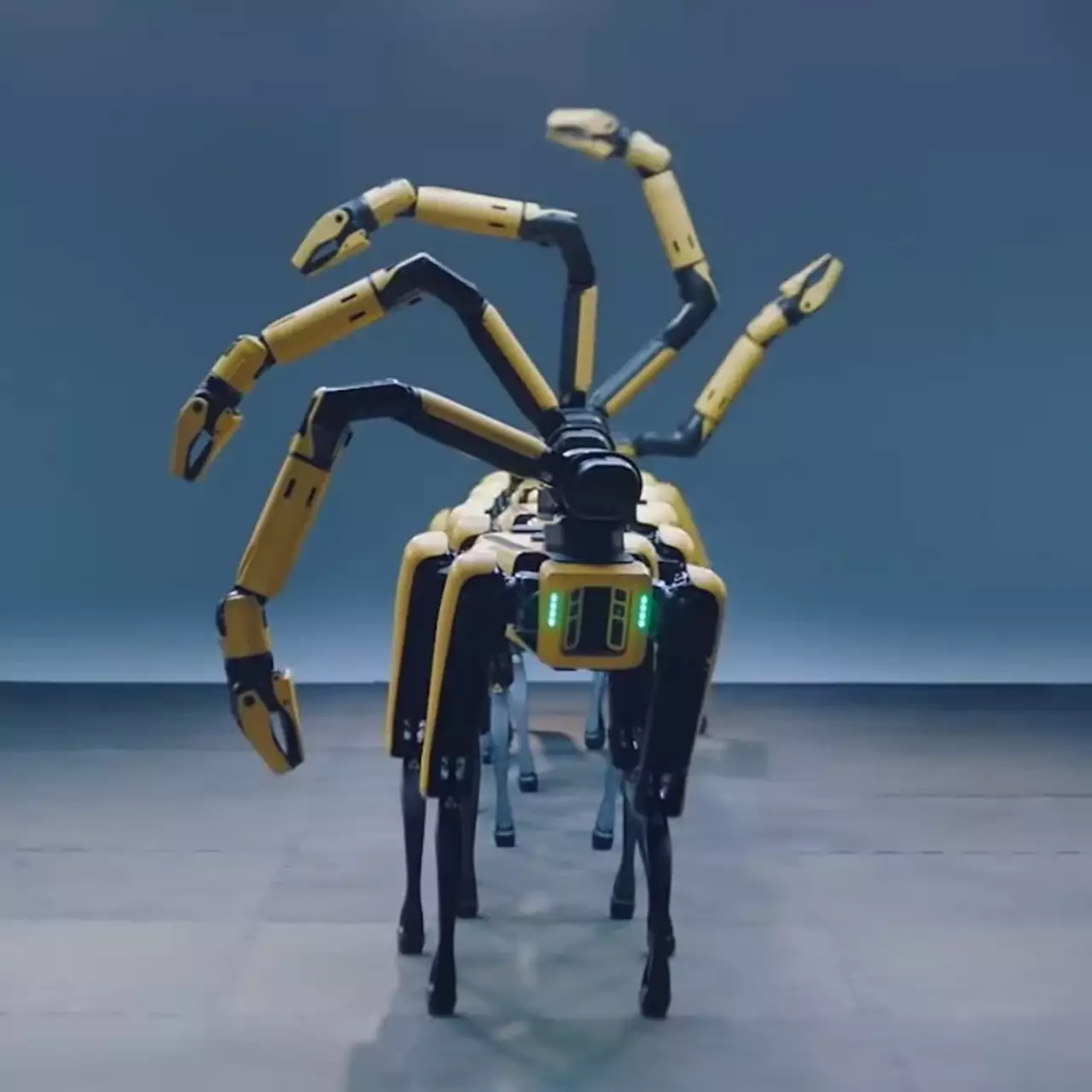Роботы-собаки Spot от Boston Dynamics станцевали под трек BTS в честь объединения с Hyundai (видео) Роботы-собаки Spot от Boston Dynamics станцевали под трек BTS в честь объединения с Hyundai (видео)