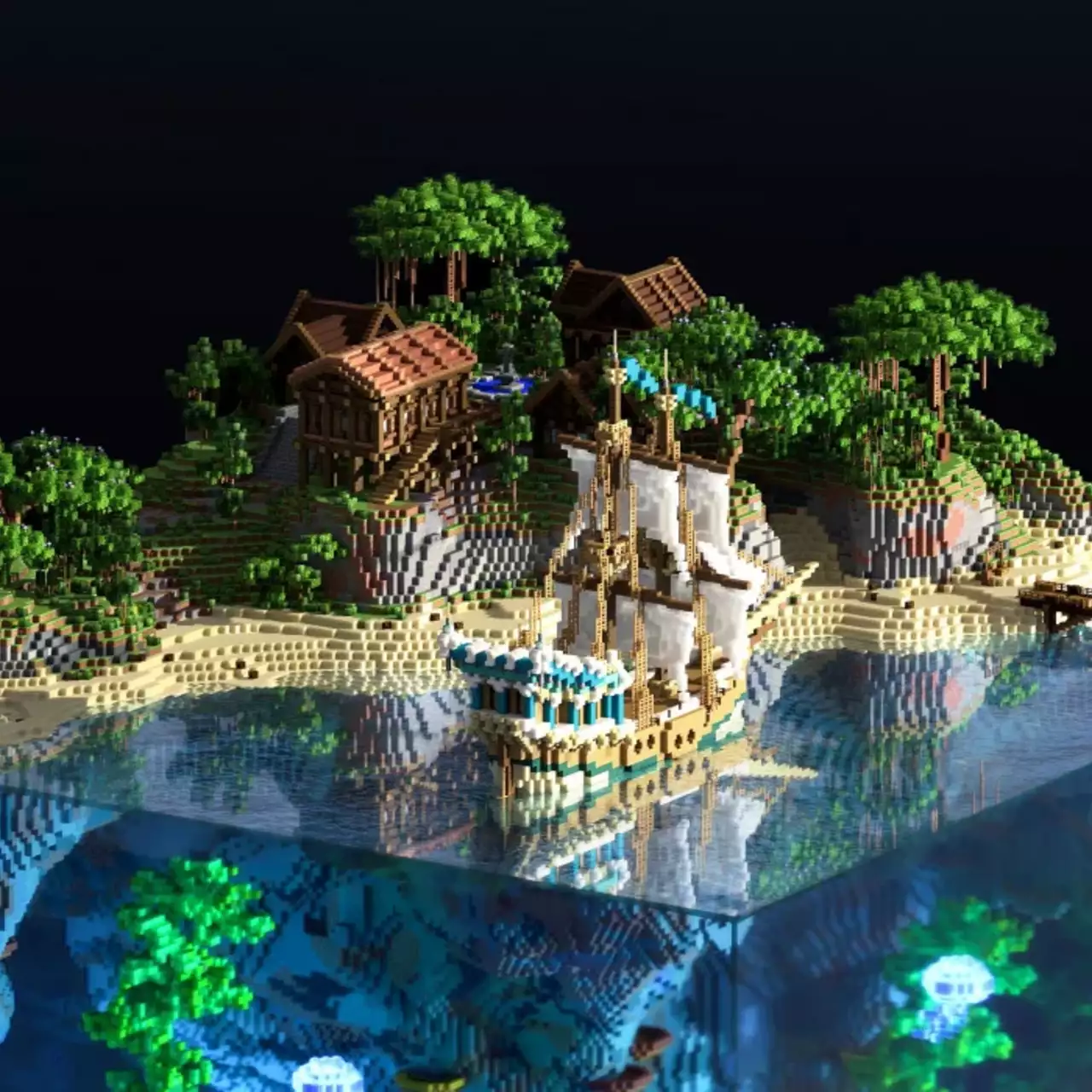Фанат построил потрясающий кубический мир в Minecraft и попал в топы Reddit Фанат построил потрясающий кубический мир в Minecraft и попал в топы Reddit