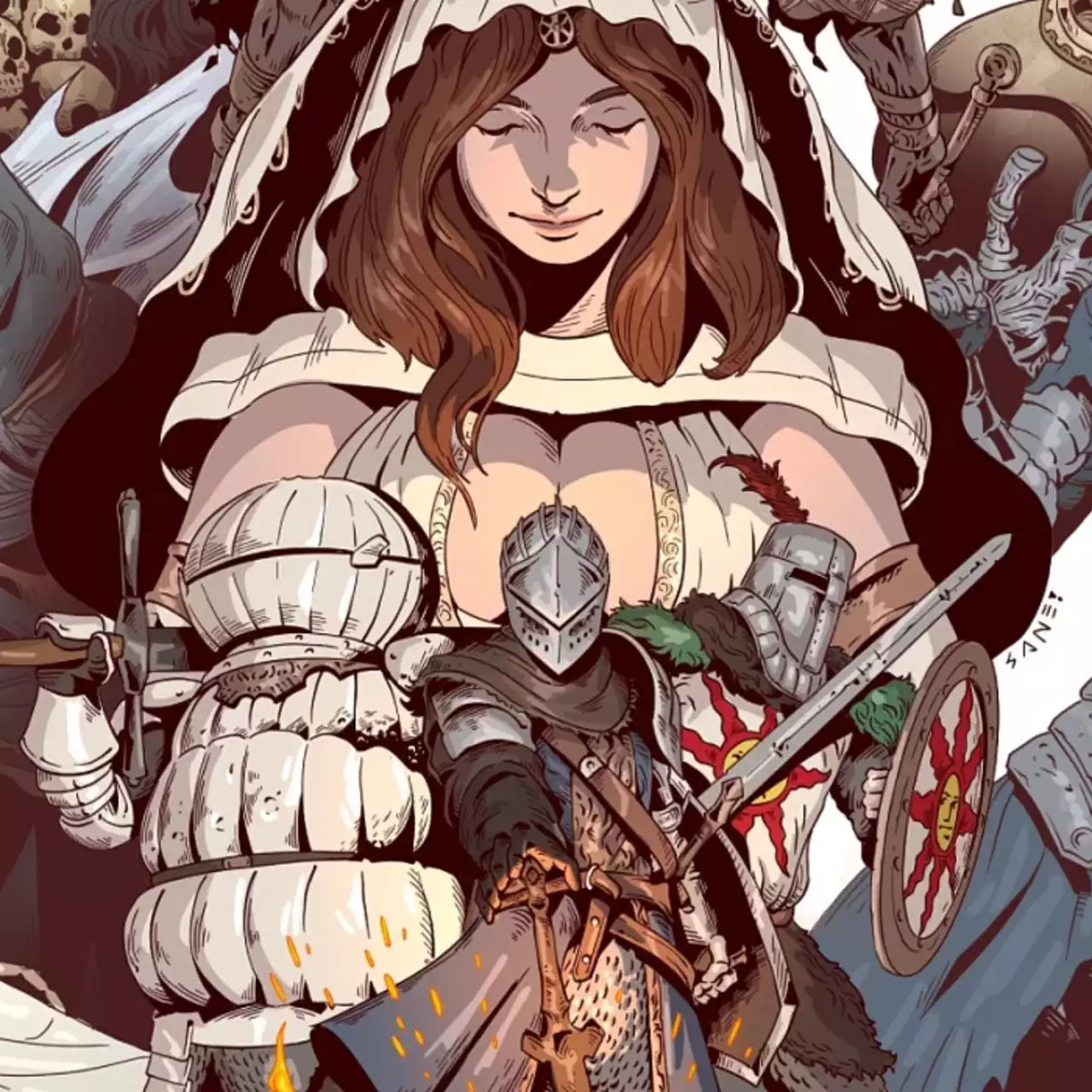 Dark Souls исполнилось 10 лет! Фанаты показали арты, косплей и татуировки, на которые их вдохновила игра Dark Souls исполнилось 10 лет! Фанаты показали арты, косплей и татуировки, на которые их вдохновила игра